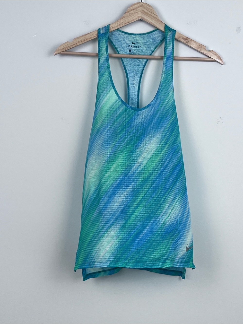 Nike Women's Breathe Dri-Fit Printed Mesh Running Tank 831875 Size S Activewear